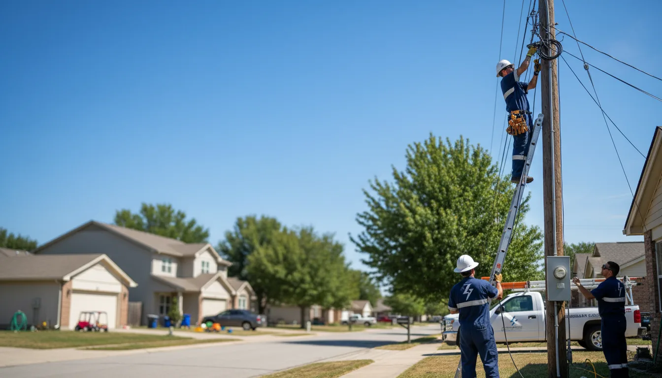 Residential electrician providing installation services in Post, TX